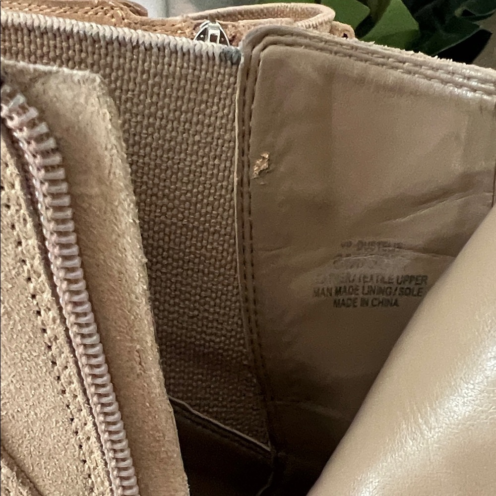 Vince Camuto Camel Suede Ankle Boots - Picture 6 of 8